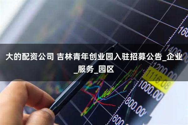 大的配资公司 吉林青年创业园入驻招募公告_企业_服务_园区