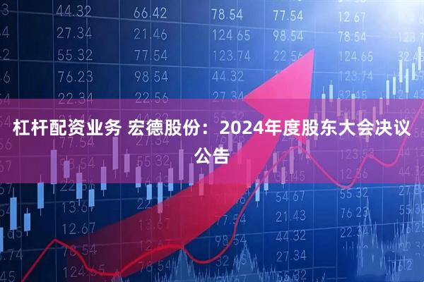 杠杆配资业务 宏德股份：2024年度股东大会决议公告